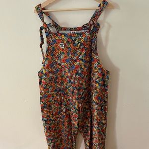 Lucy and Yak Limited Edition Floral Original Dungarees Size 16R
